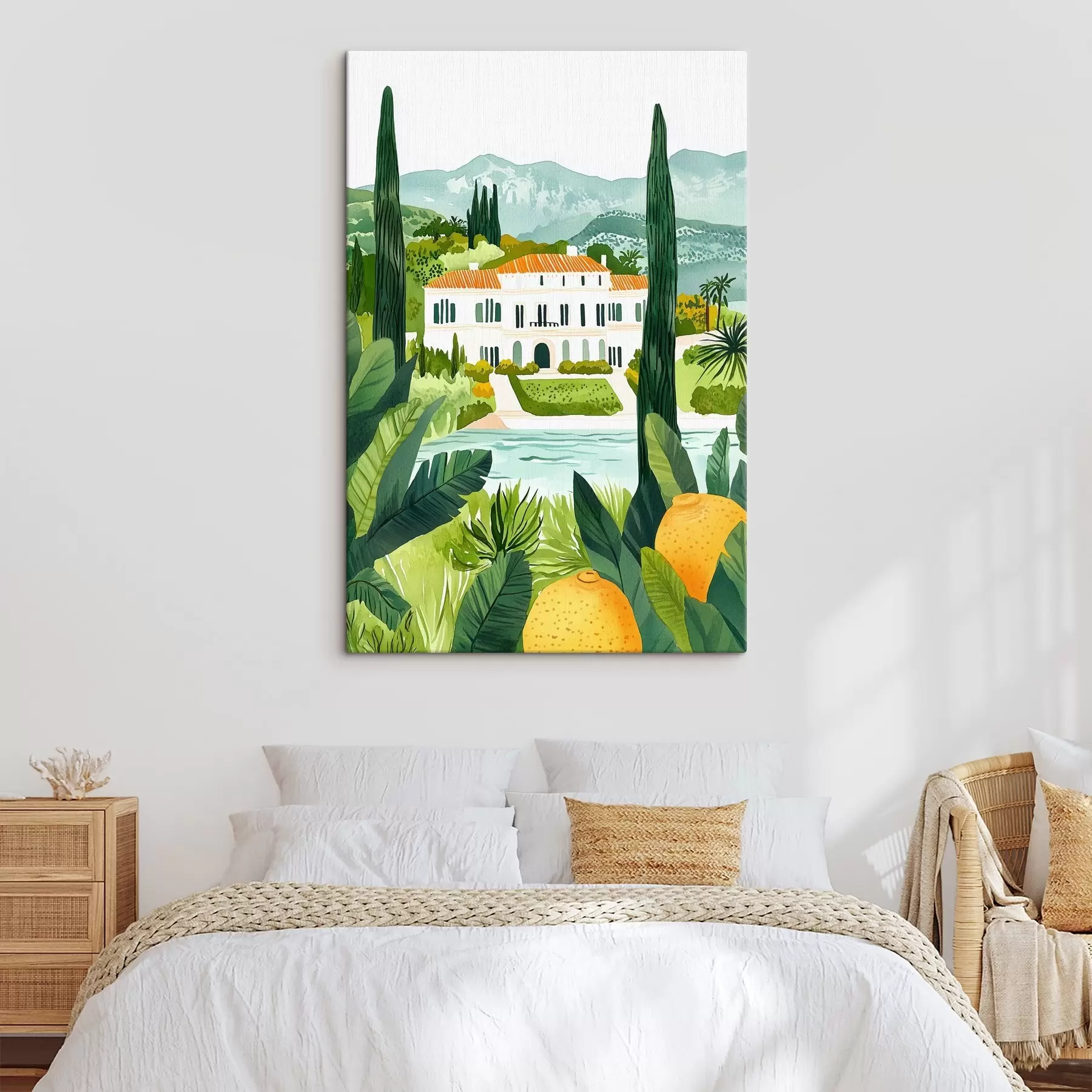 Fototapete Spanien, Sommerlandschaften, Zitronenbäume, architektonisch, tropisch s44026