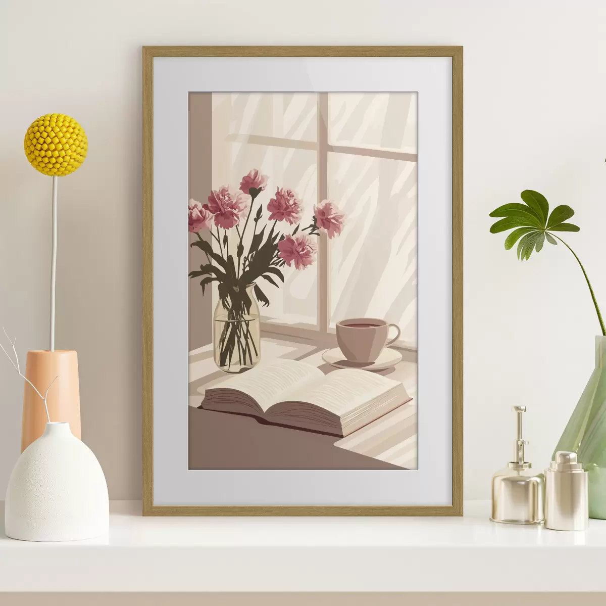 Poster Kaffee und Echo f44012