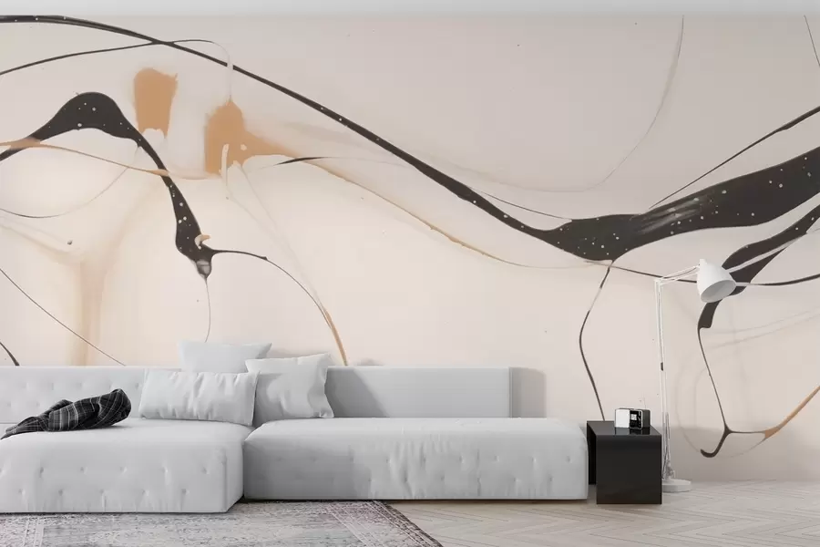 Fototapete Abstrakte graue Linien w03728