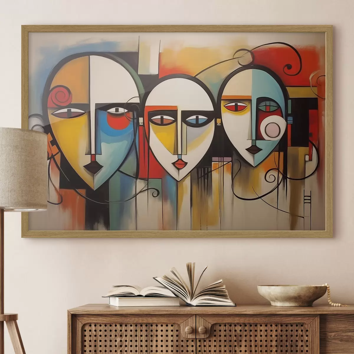 Poster Abstrakte Gesichter f44118