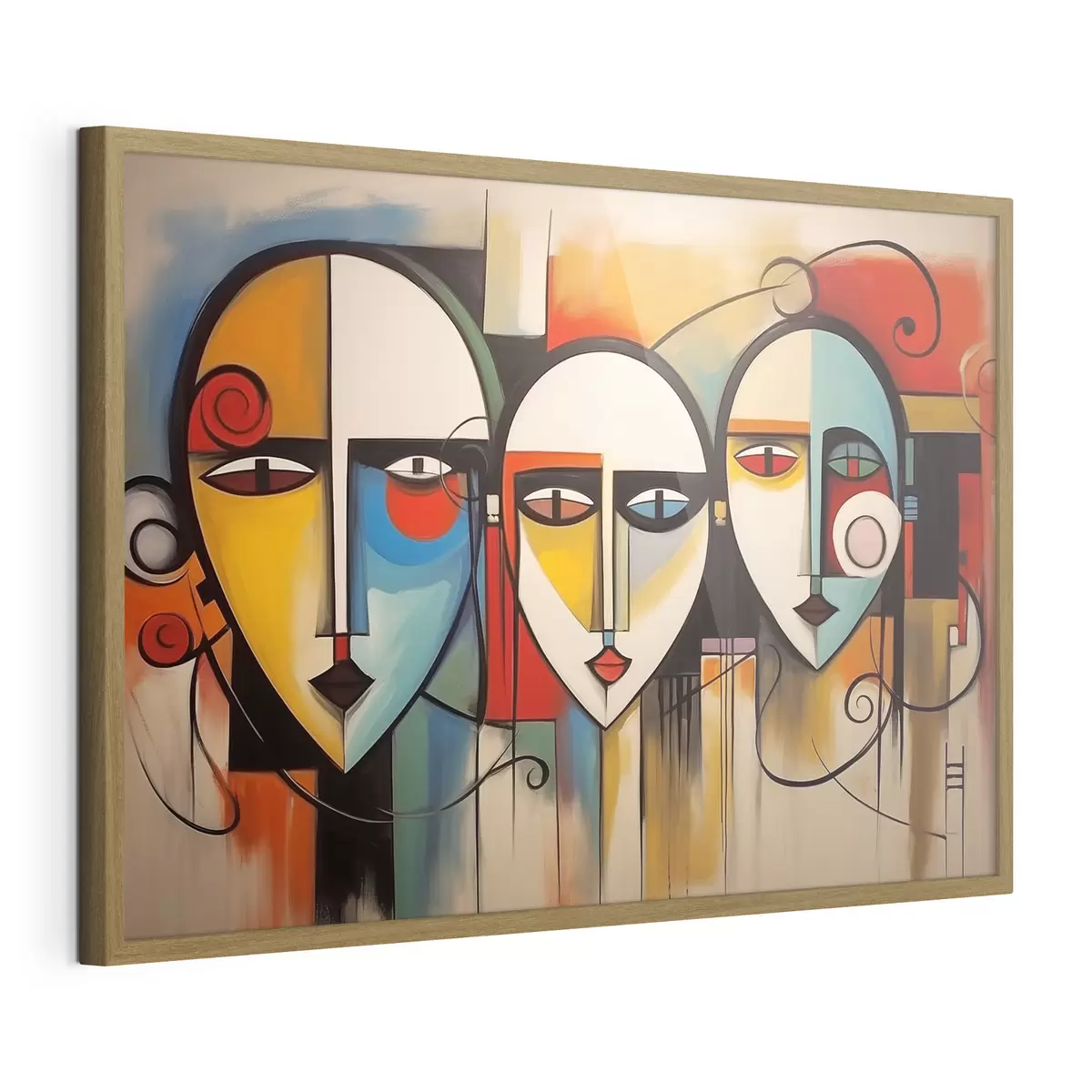 Poster Abstrakte Gesichter f44118