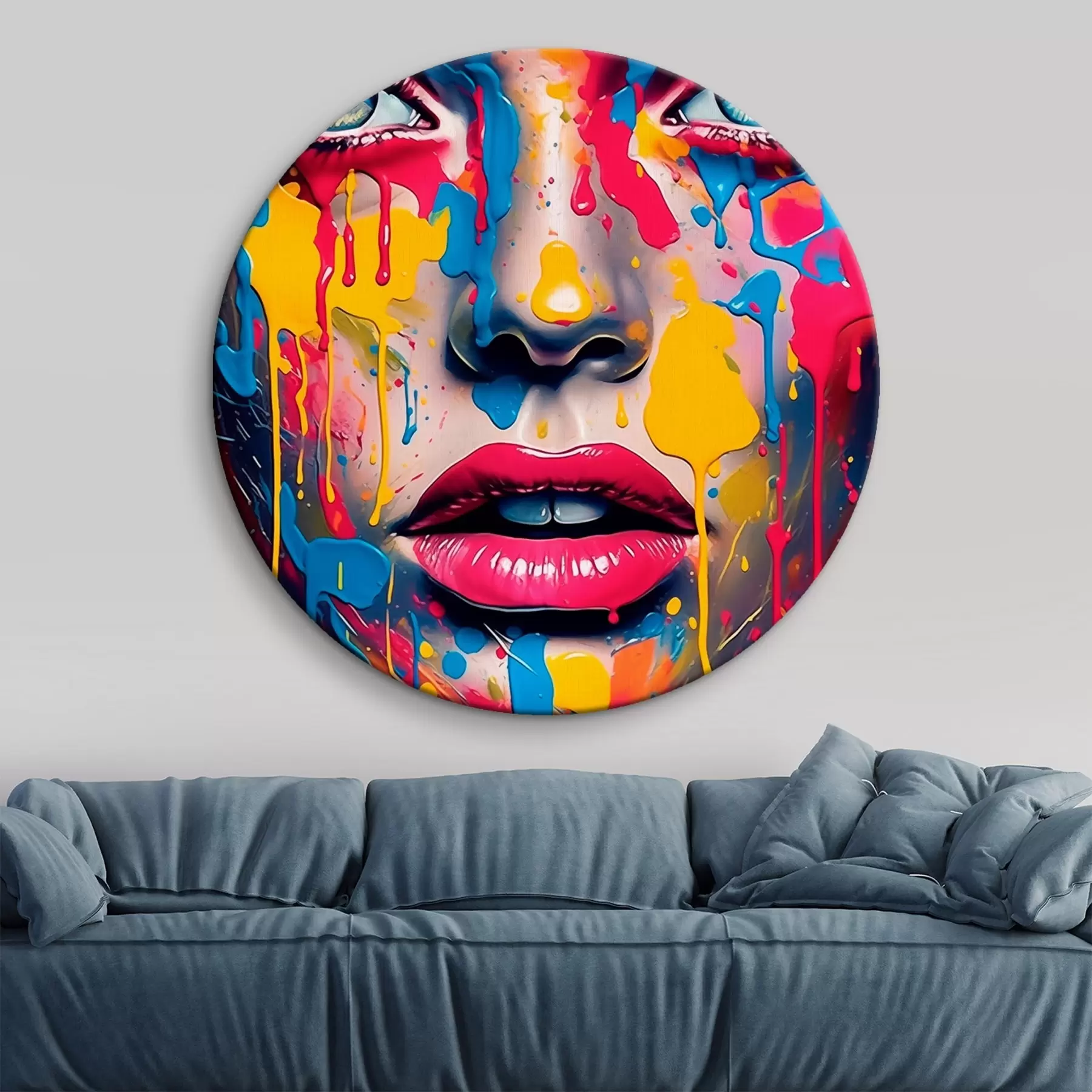 Fototapete Gesicht in Farbe r44104