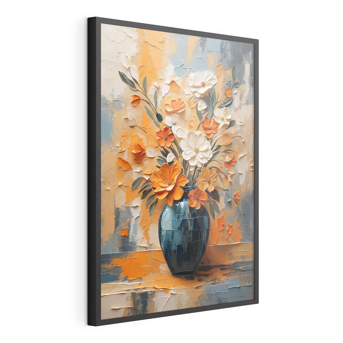 Poster Sonne in blauer Vase f44059