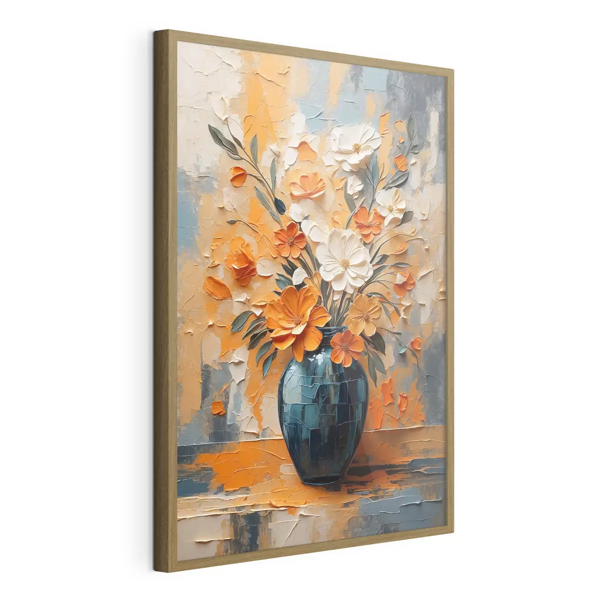 Poster Sonne in blauer Vase f44059