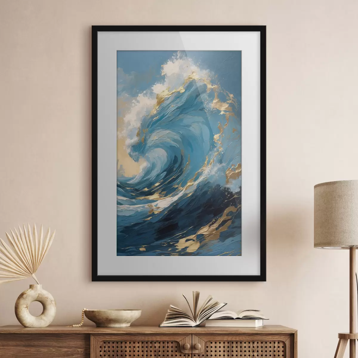 Poster Ansteigender Tsunami f44084