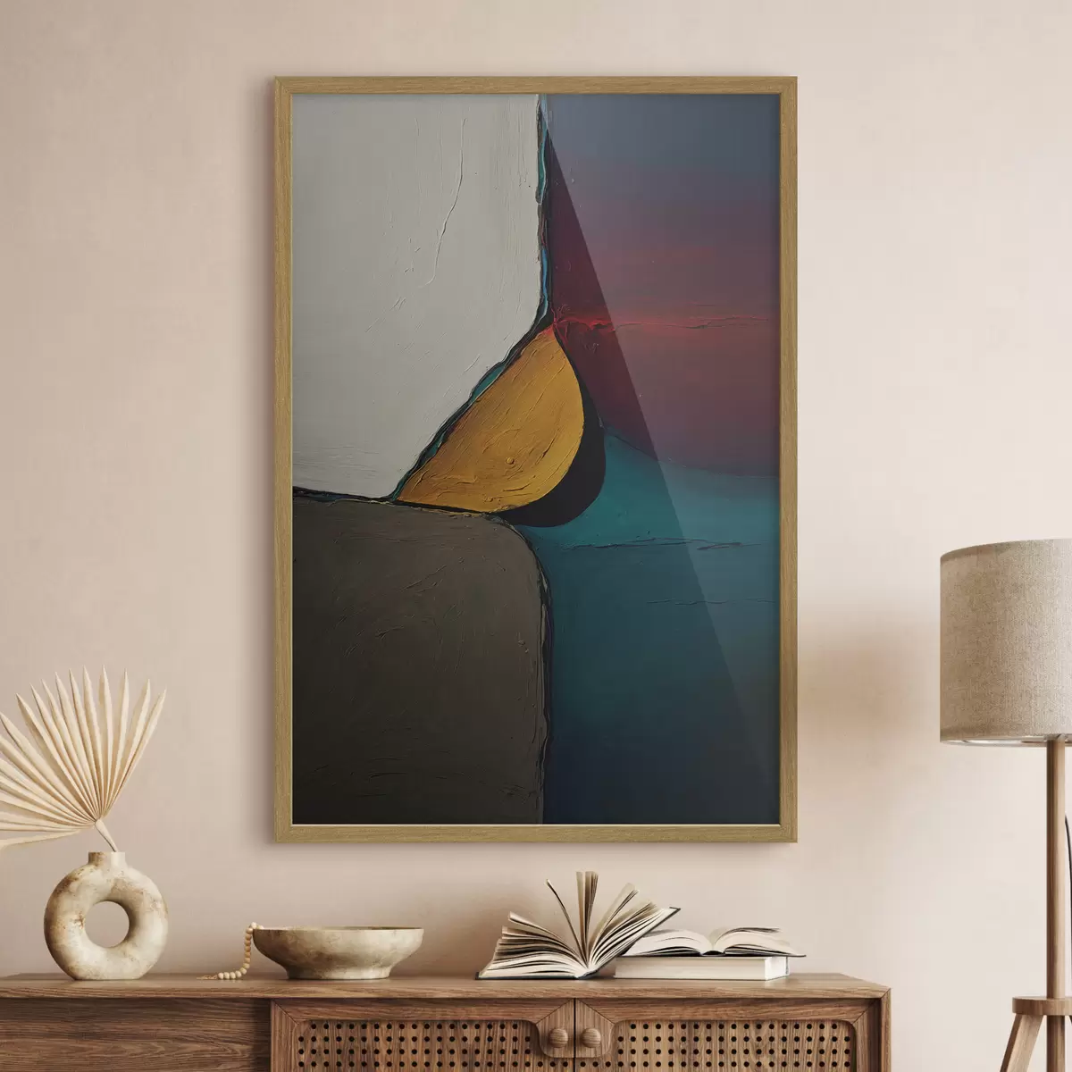 Poster Mehrfarbiges Relief f44095
