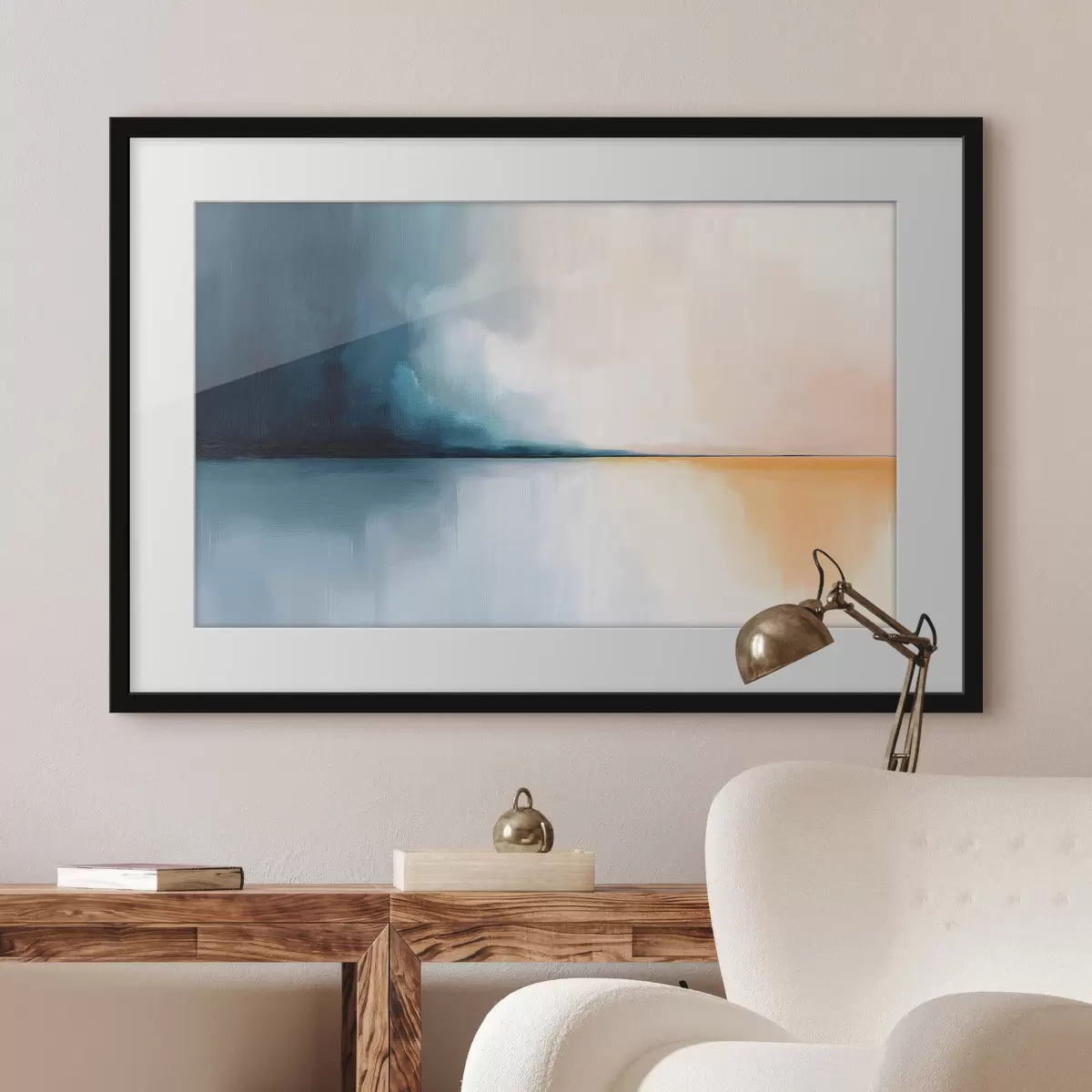 Poster Berge in Grüntönen f44171