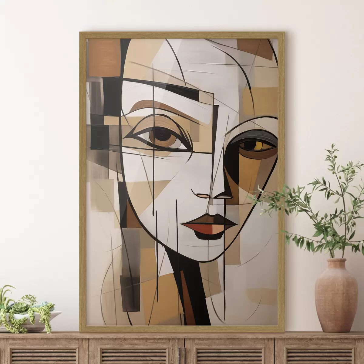 Poster Zwei Gesichter der Abstraktion f44201
