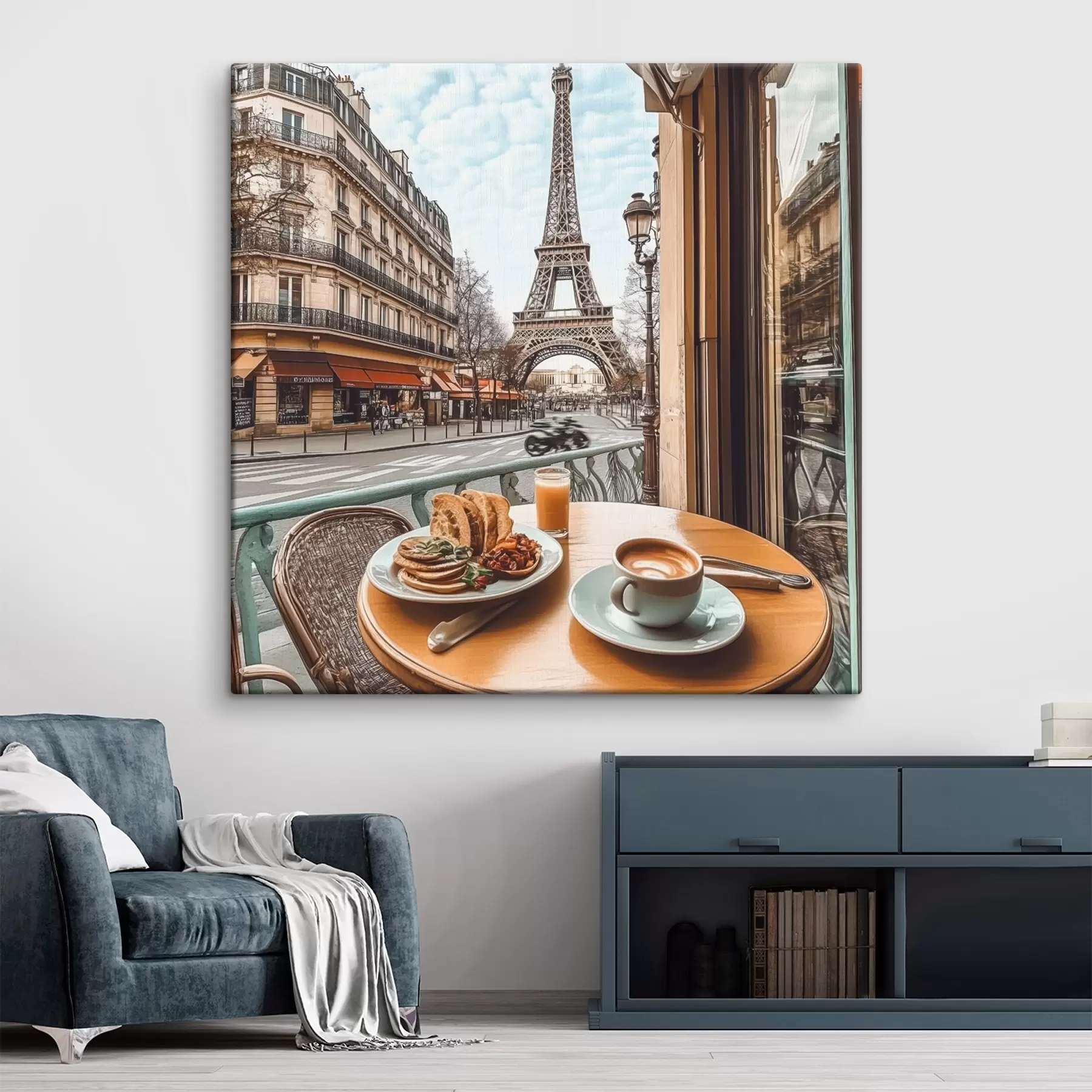 Fototapete Blick auf den Eiffelturm s44225