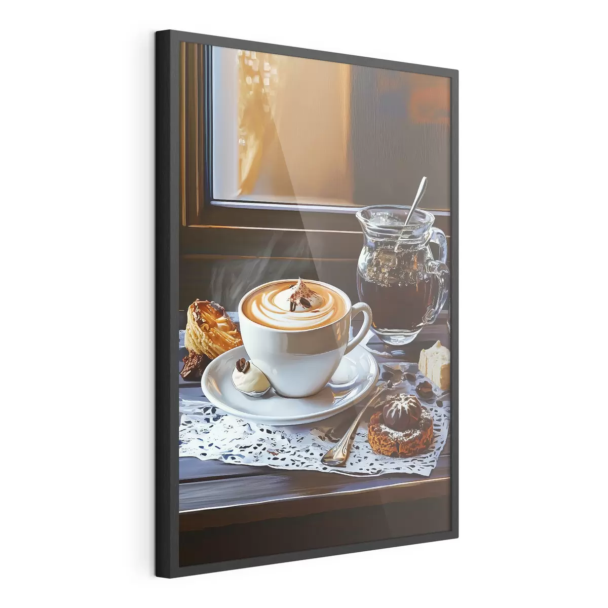 Poster Kaffee auf dem Tisch f44229