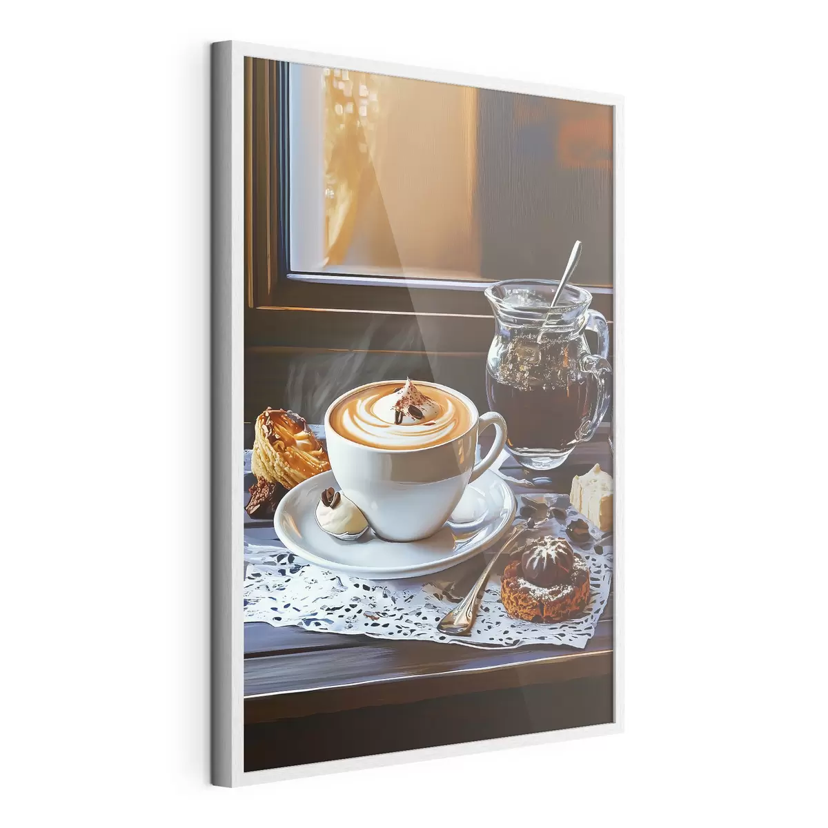 Poster Kaffee auf dem Tisch f44229