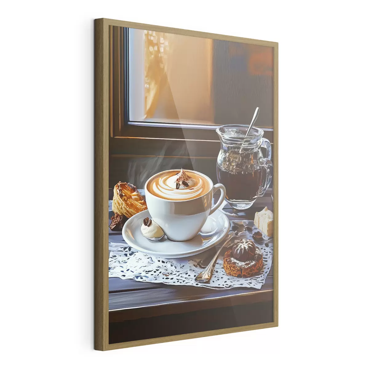 Poster Kaffee auf dem Tisch f44229