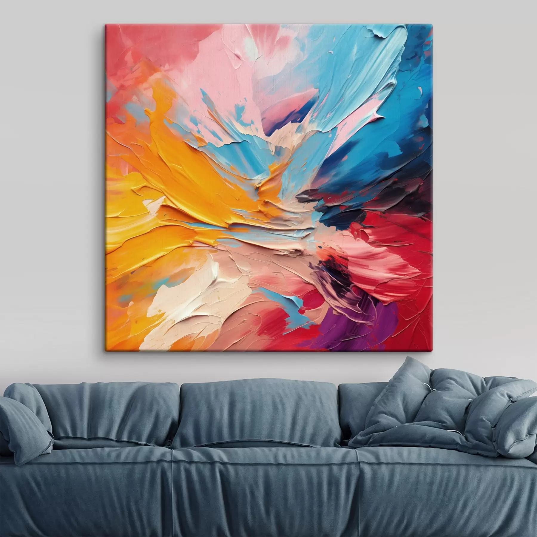 Fototapete Explosion der Farben im Stil des abstrakten Impressionismus s43897