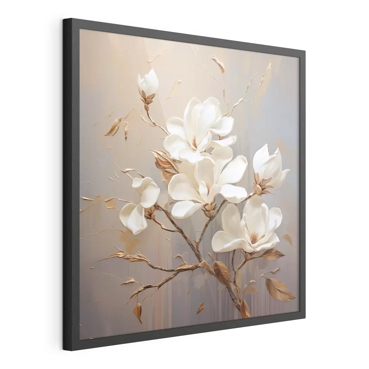 Poster Magnolien in warmen Tönen f43896