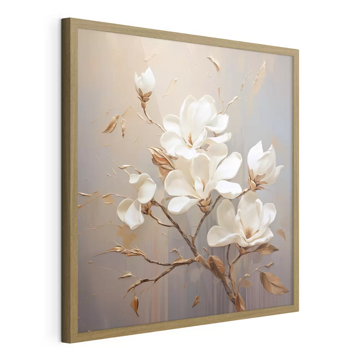Poster Magnolien in warmen Tönen f43896