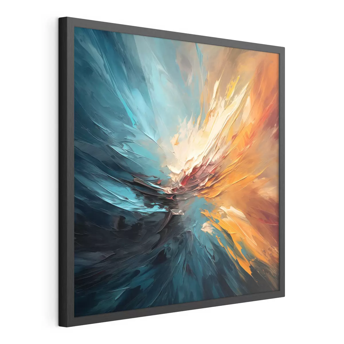 Poster Abstrakter Strudel von Farben f44042