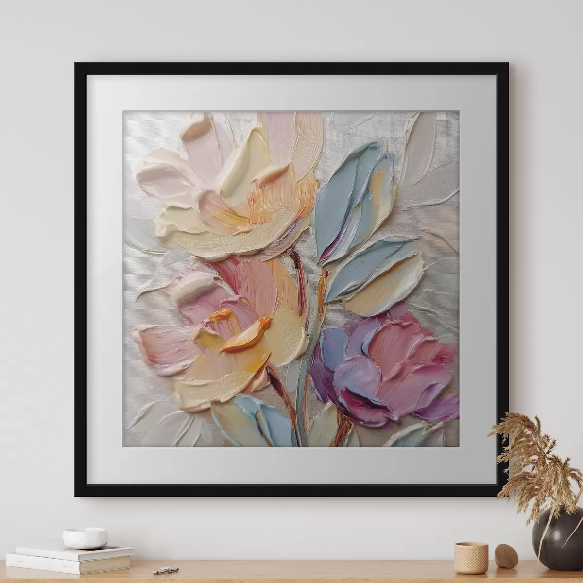 Poster Blütenblätter in Pastell f44240