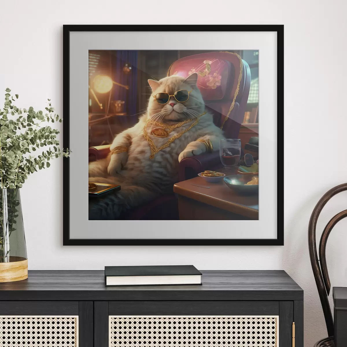 Poster Wichtige Katze f44242