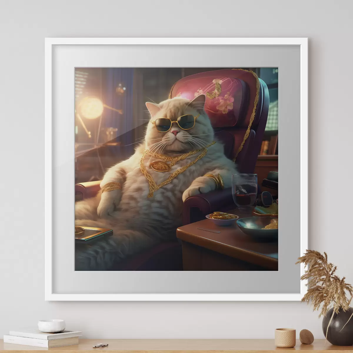 Poster Wichtige Katze f44242