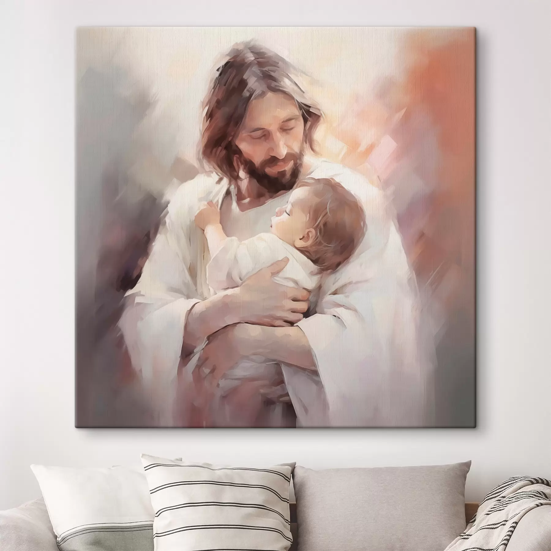 Fototapete Jesus mit einem Kind s44283