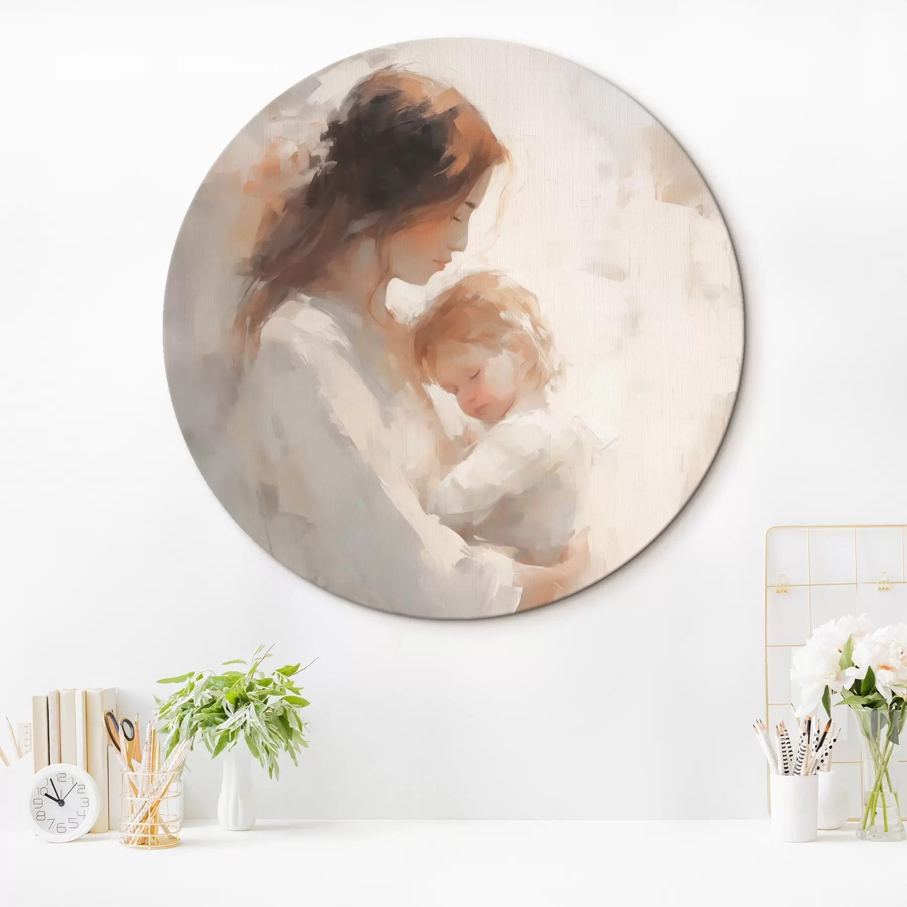 Fototapete Mädchen mit Kind r44285