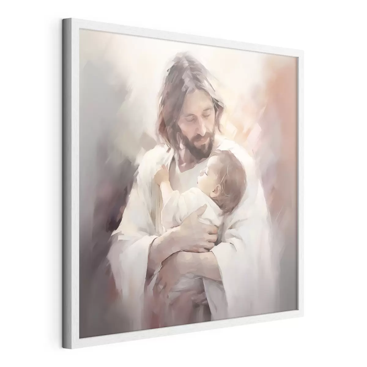 Poster Jesus mit einem Kind f44283
