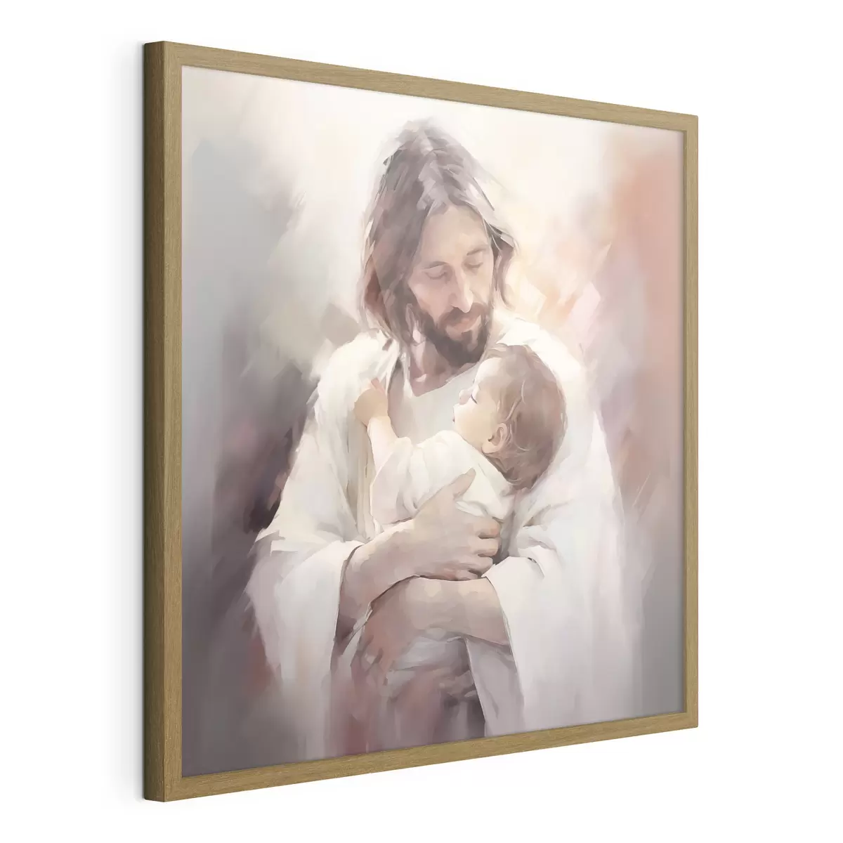 Poster Jesus mit einem Kind f44283