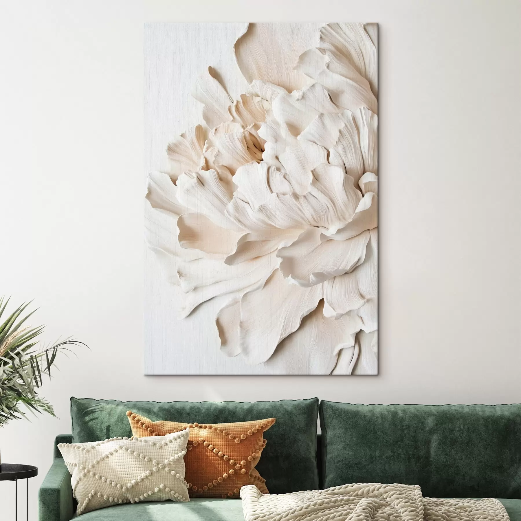 Fototapete Große beige Blume s44316