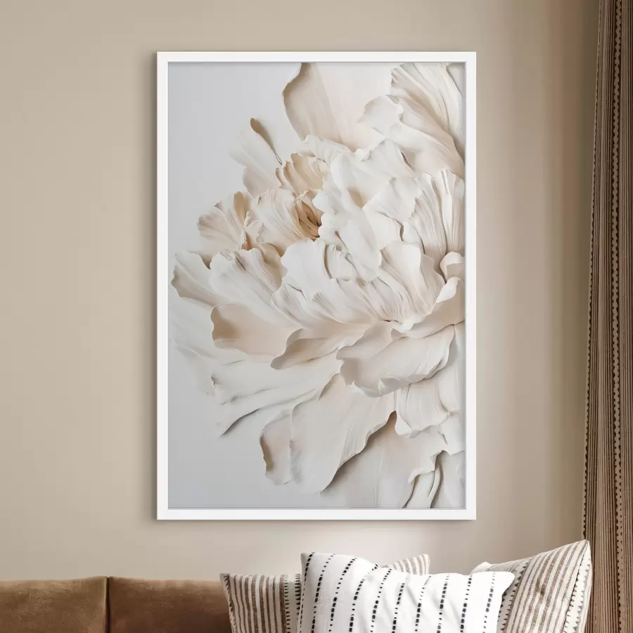 Fototapete Große beige Blume f44316
