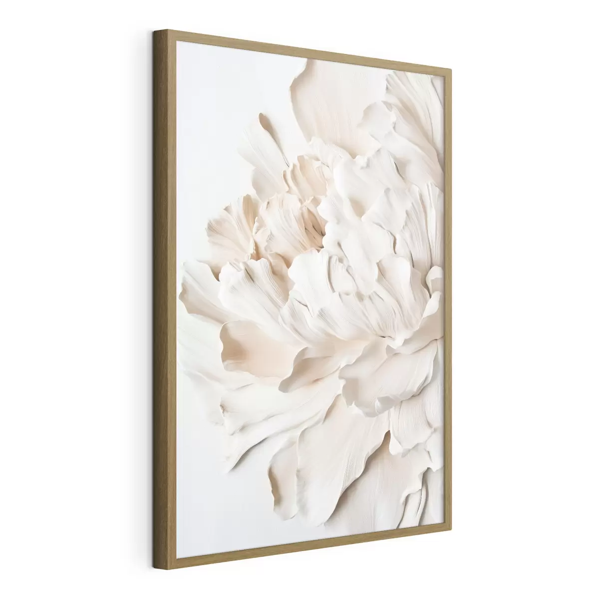 Poster Große beige Blume f44316
