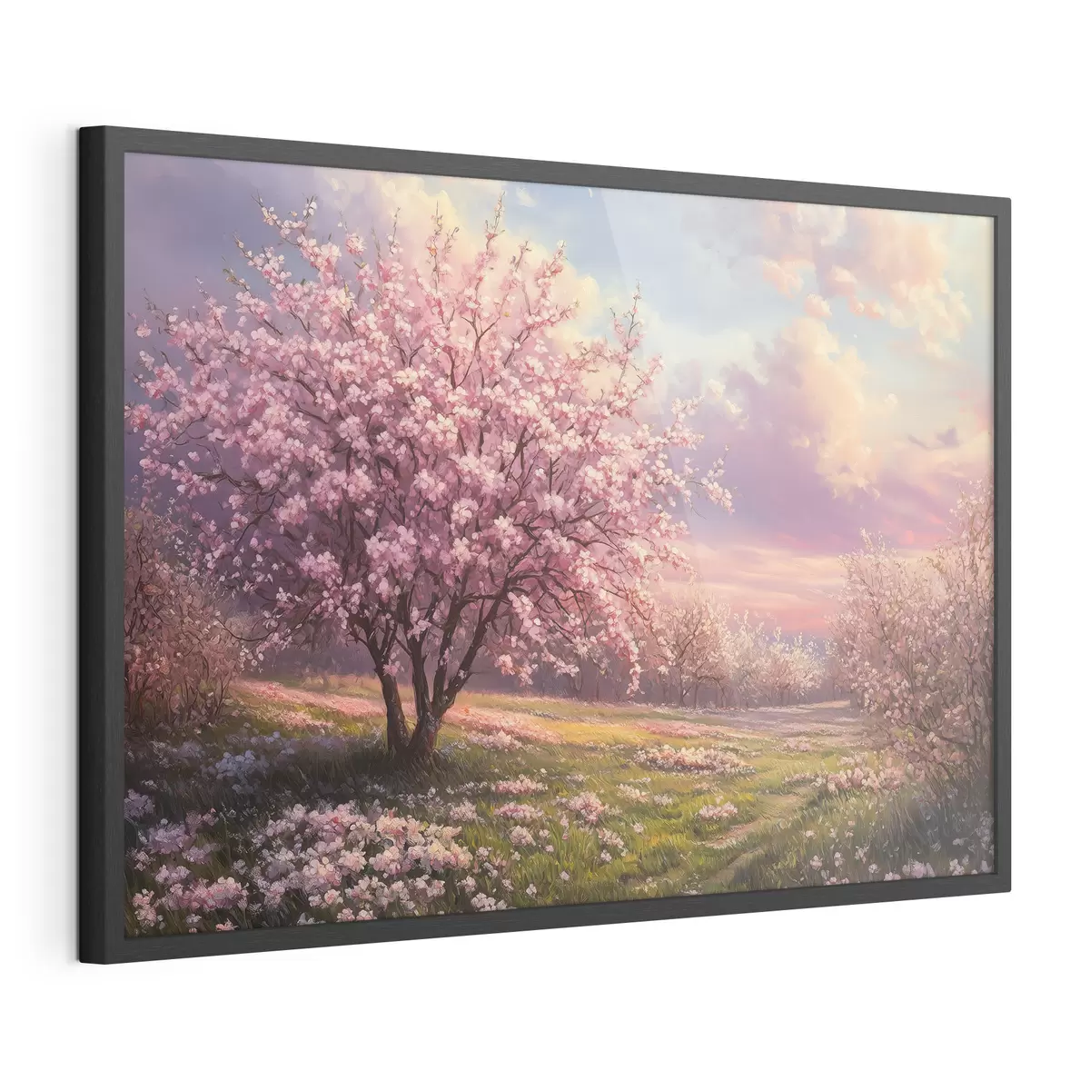 Poster Rosa blühende Bäume f44324