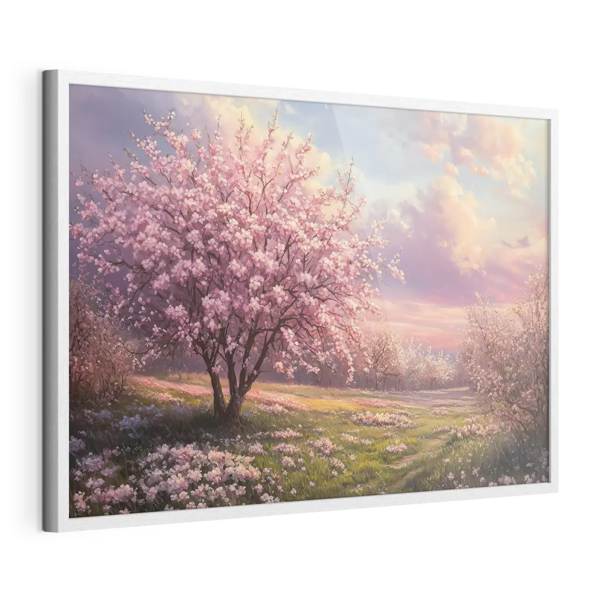 Poster Rosa blühende Bäume f44324