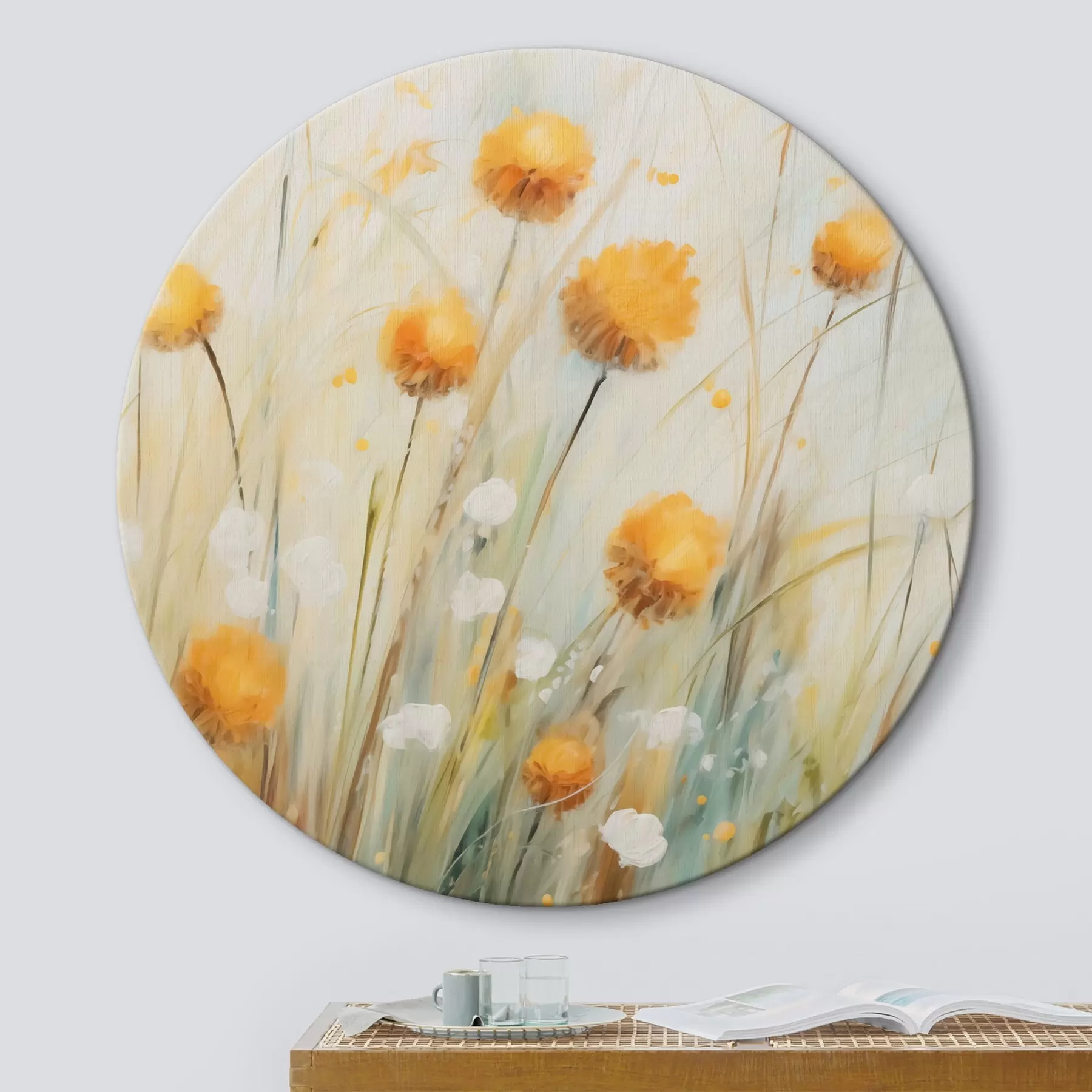 Fototapete Wildblumen im Gras r44376