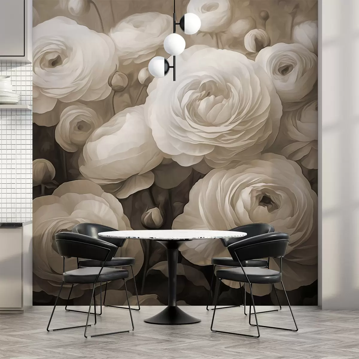 Fototapete Volumetrische Blumen w03915v1