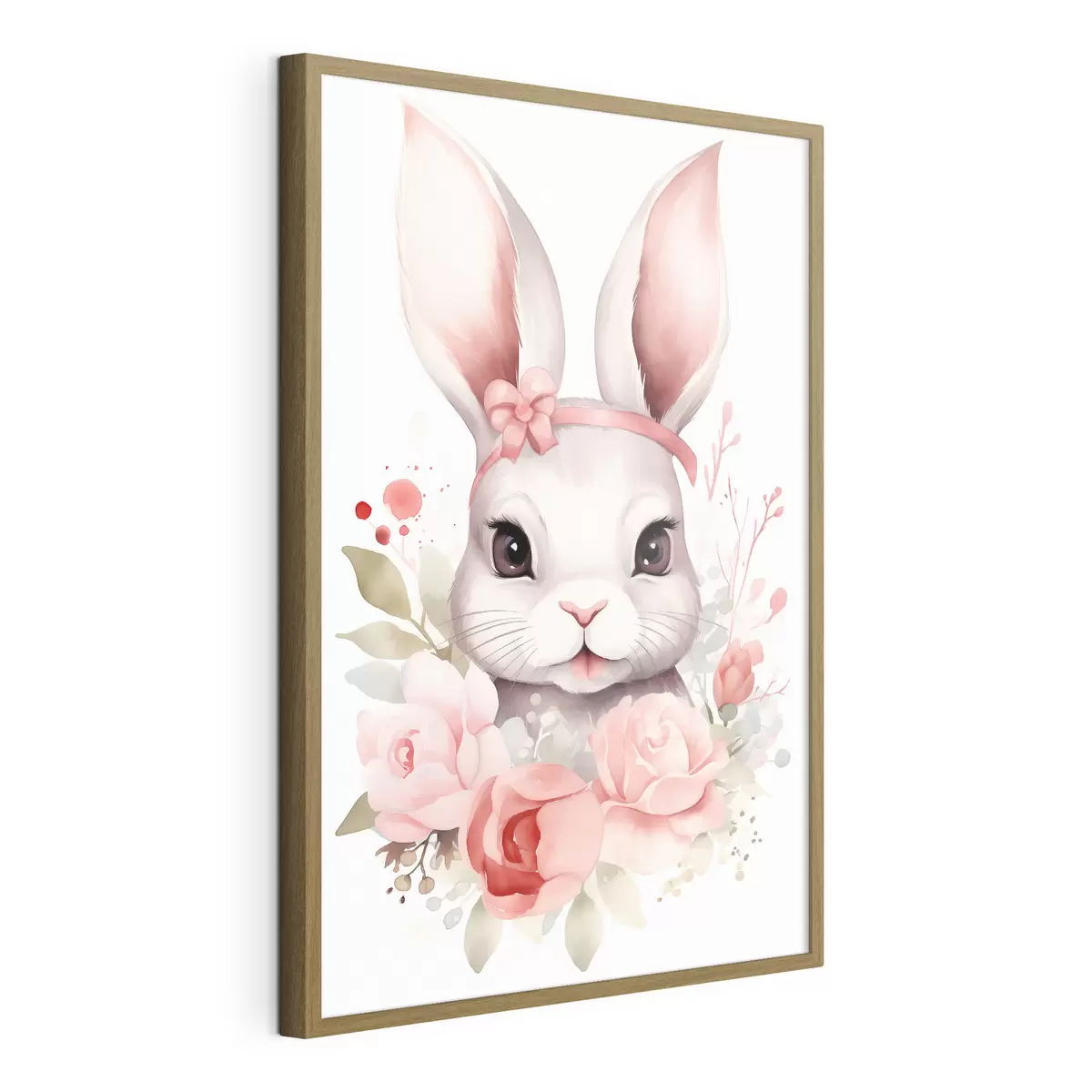 Poster Aquarell Hase f44387
