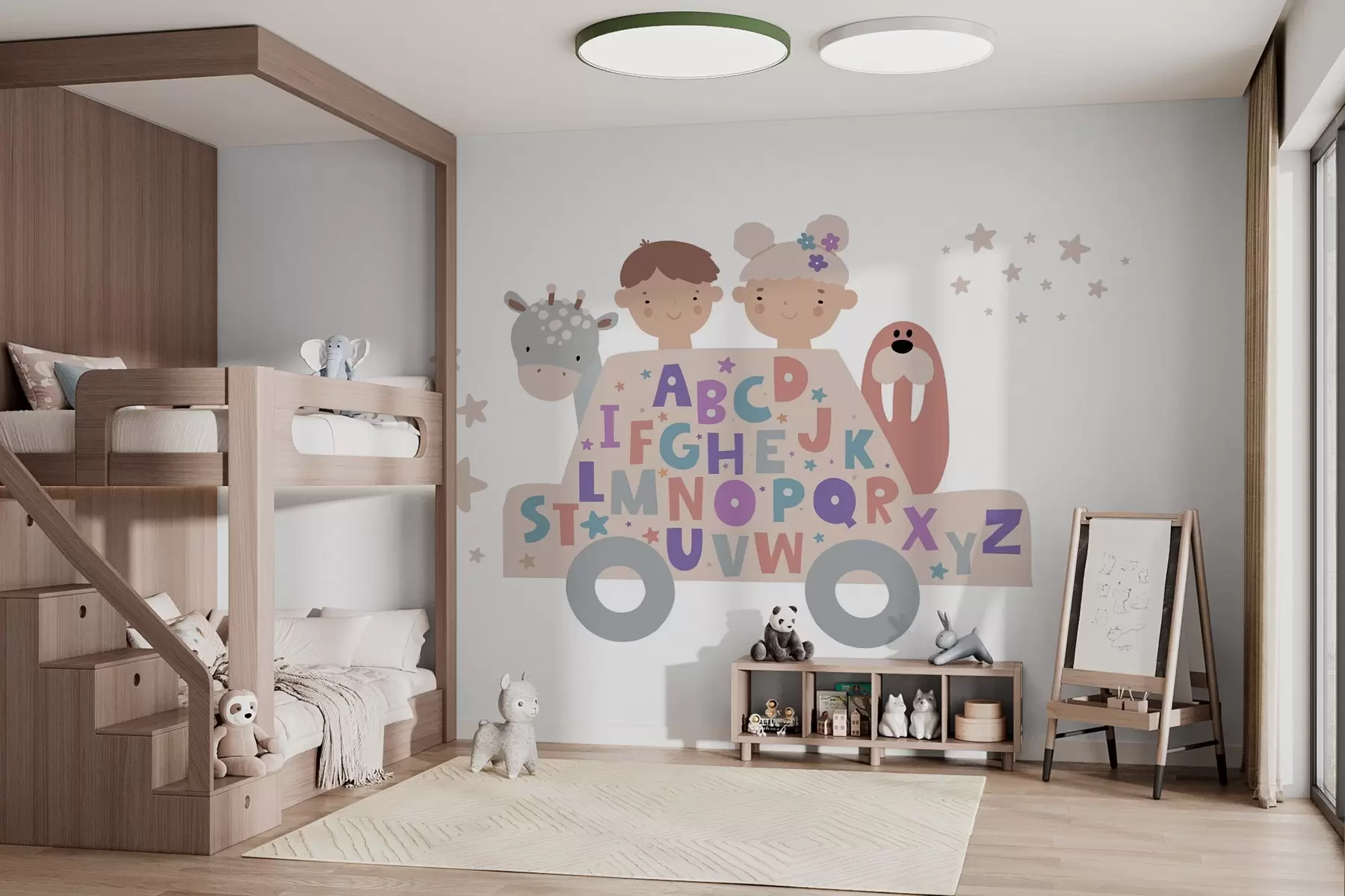 Fototapete Kinder und das Alphabet w03934v4