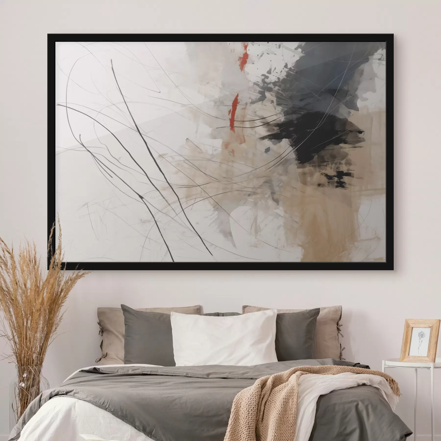Fototapete Abstraktion von Flecken, Linien f44418