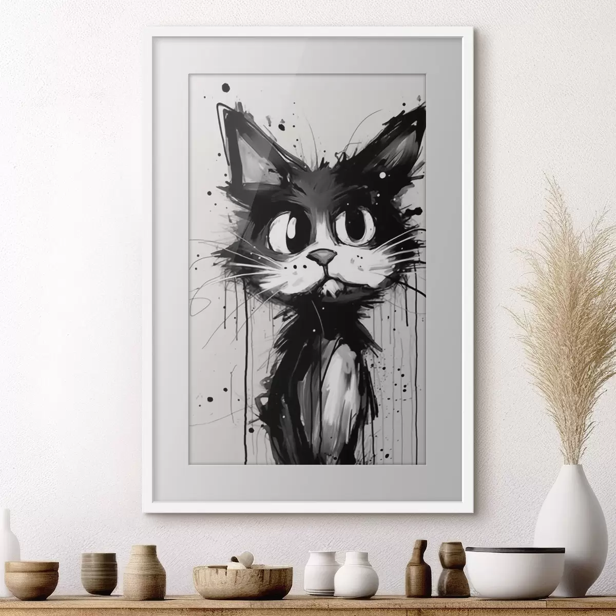 Poster Katze und Funke f44483