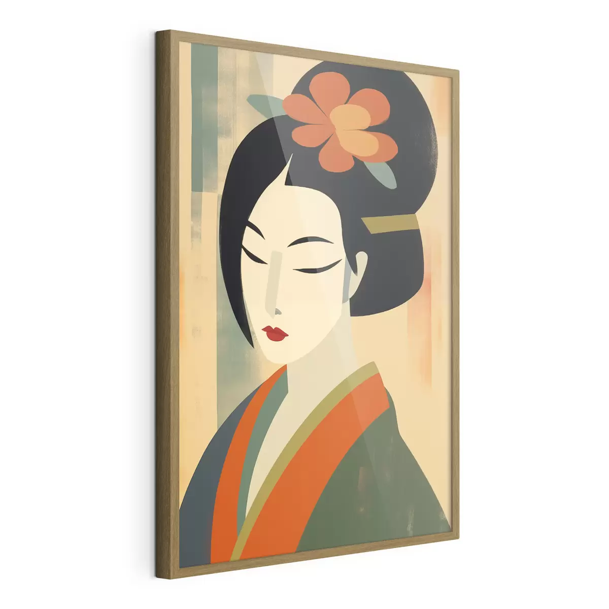 Poster Geisha im Profil f44498