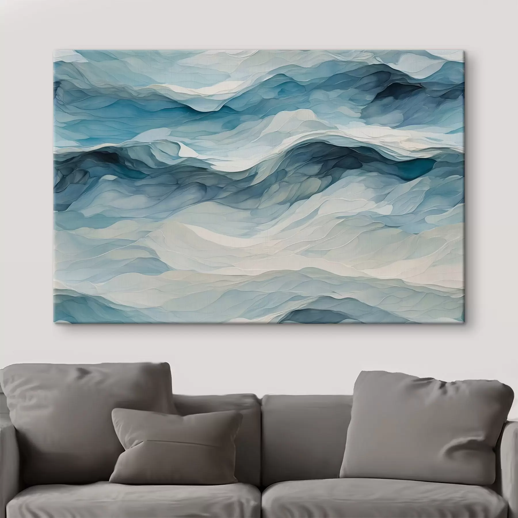 Fototapete Meereswellen im Stil der Acrylmalerei s44445