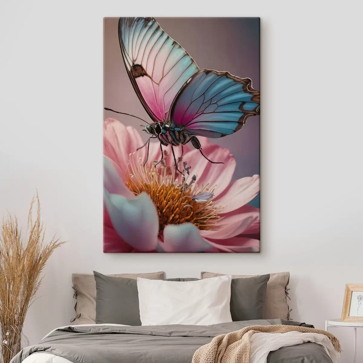 Fototapete Schmetterling sitzt auf einer Blume s44470