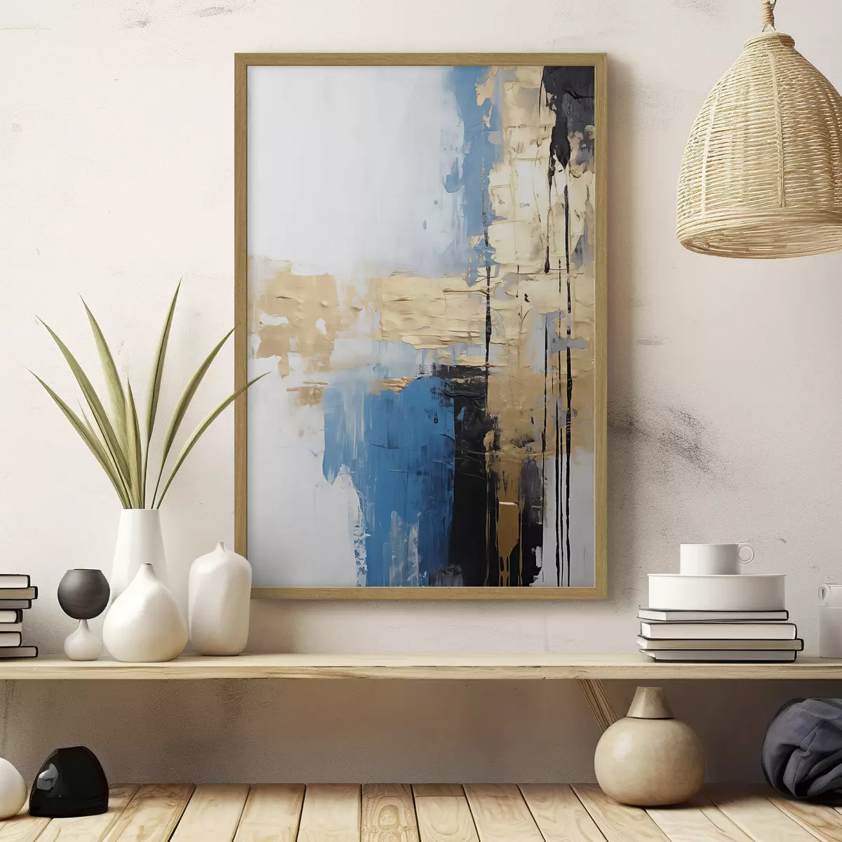 Poster Abstraktion Nachahmung der Malerei f44516