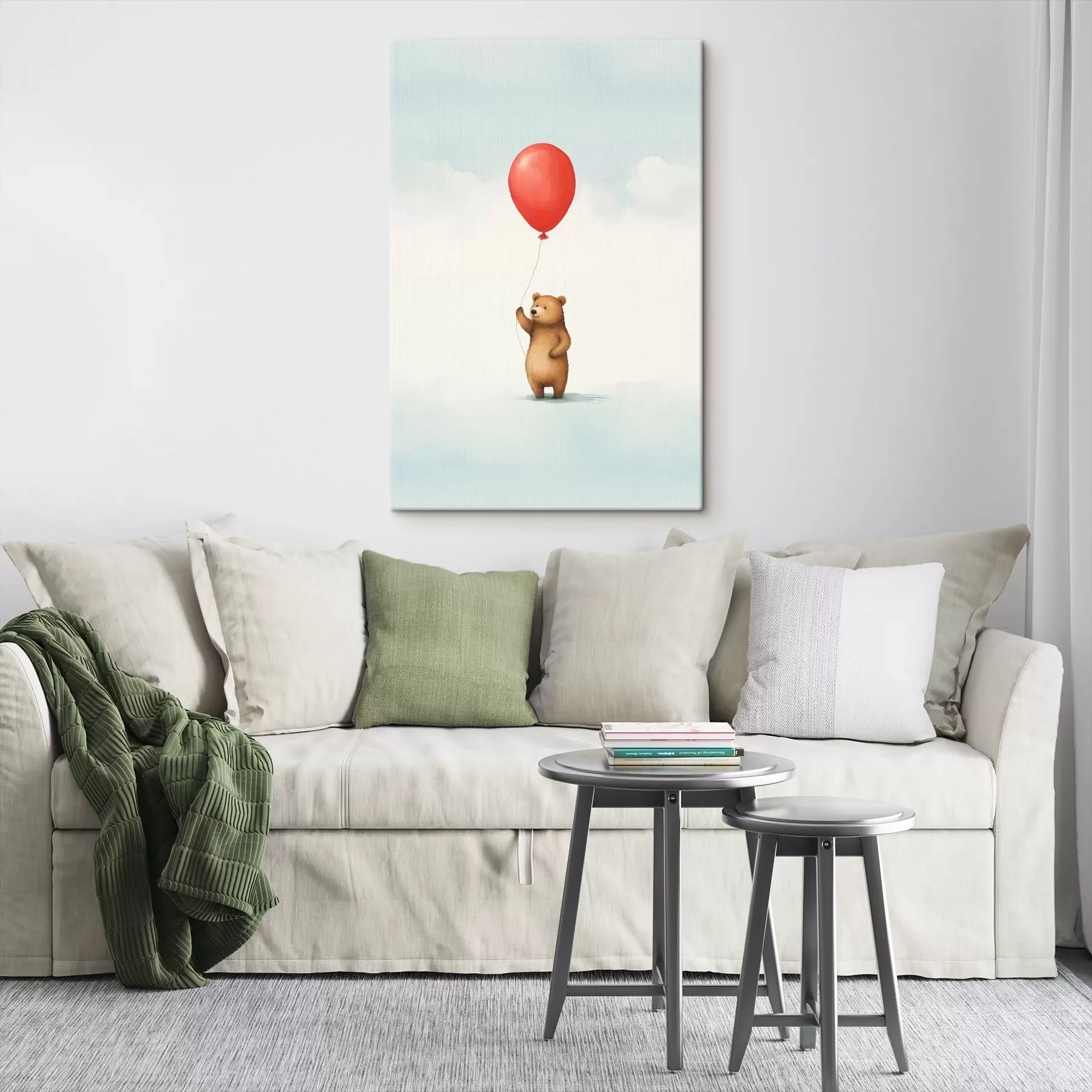 Fototapete Teddybär und ein Luftballon s44535
