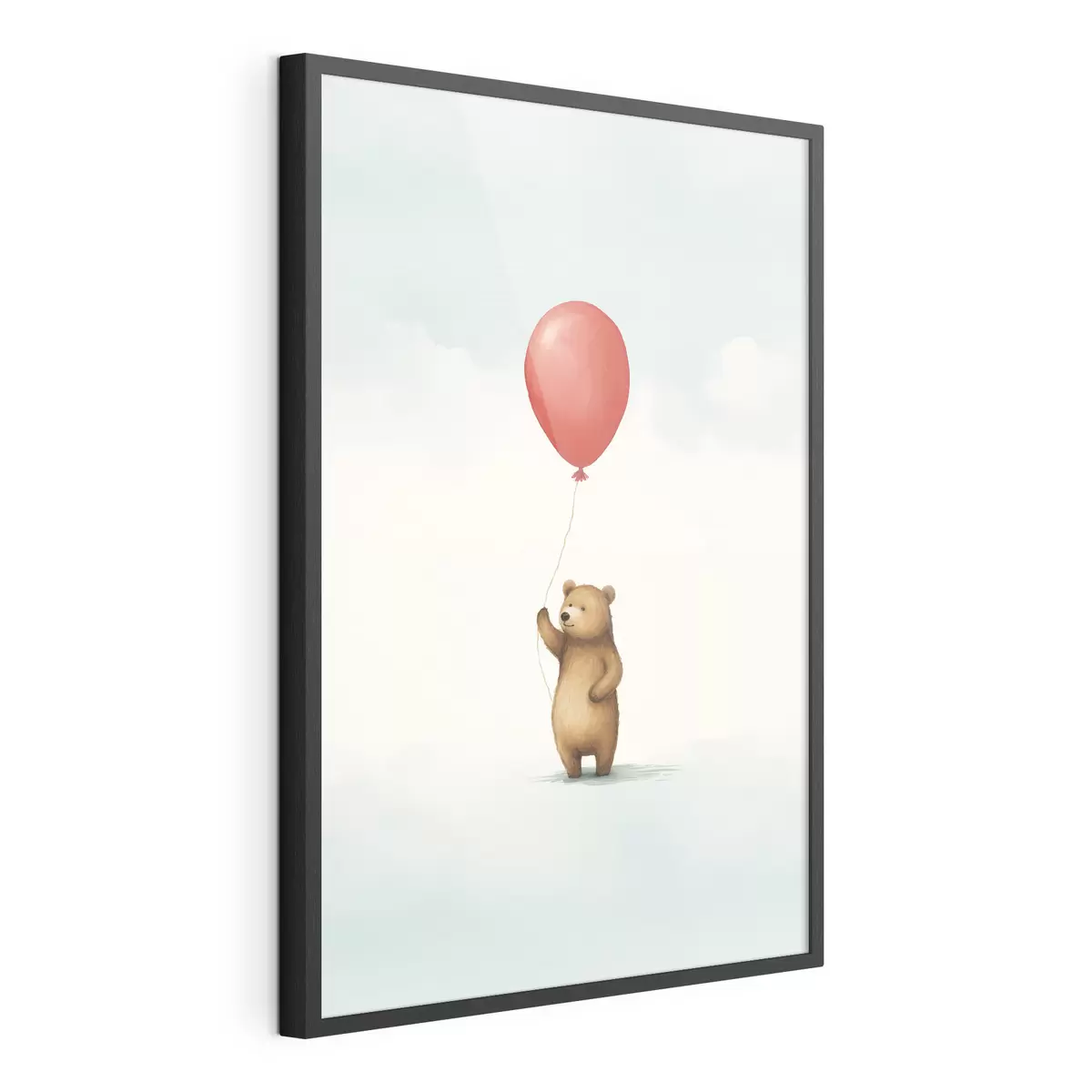 Poster Teddybär und ein Luftballon f44535