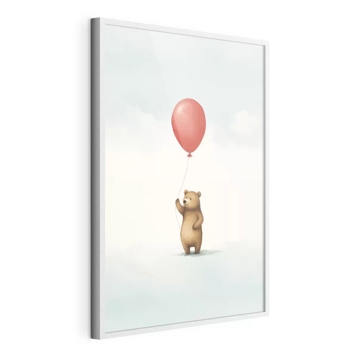 Poster Teddybär und ein Luftballon f44535