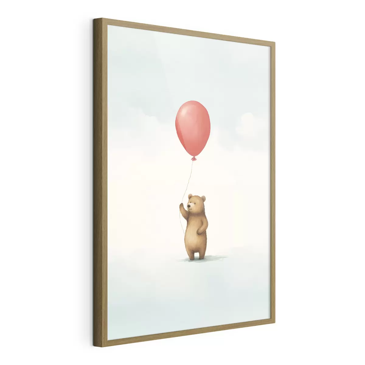 Poster Teddybär und ein Luftballon f44535