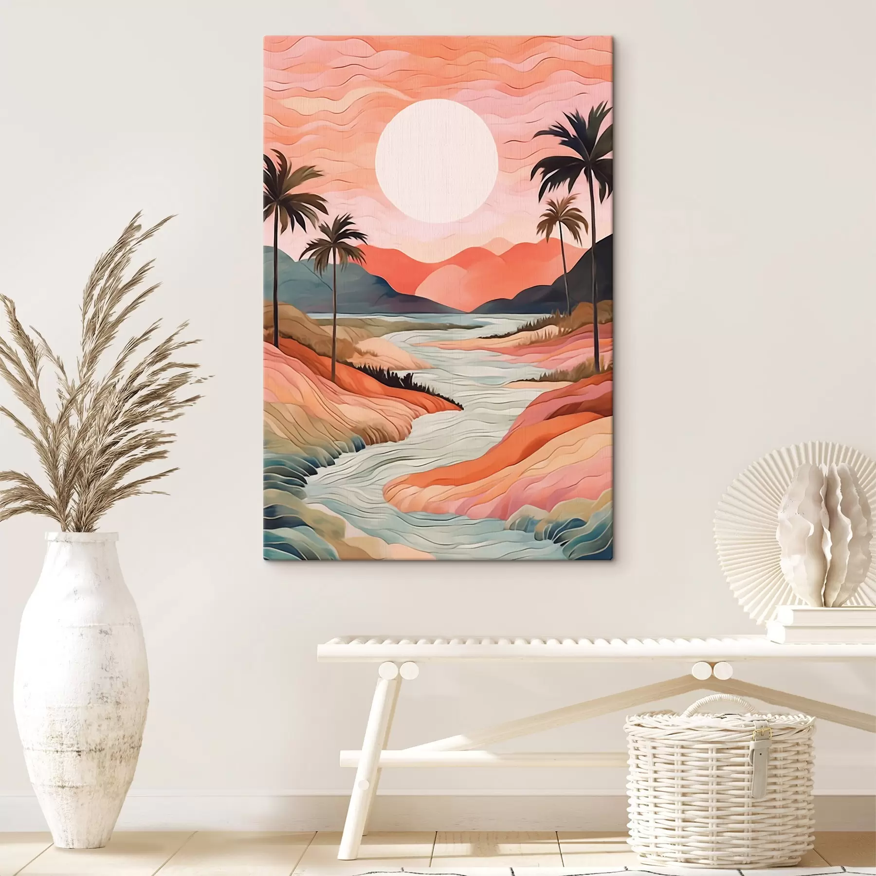 Fototapete Landschaft mit Fluss s44568