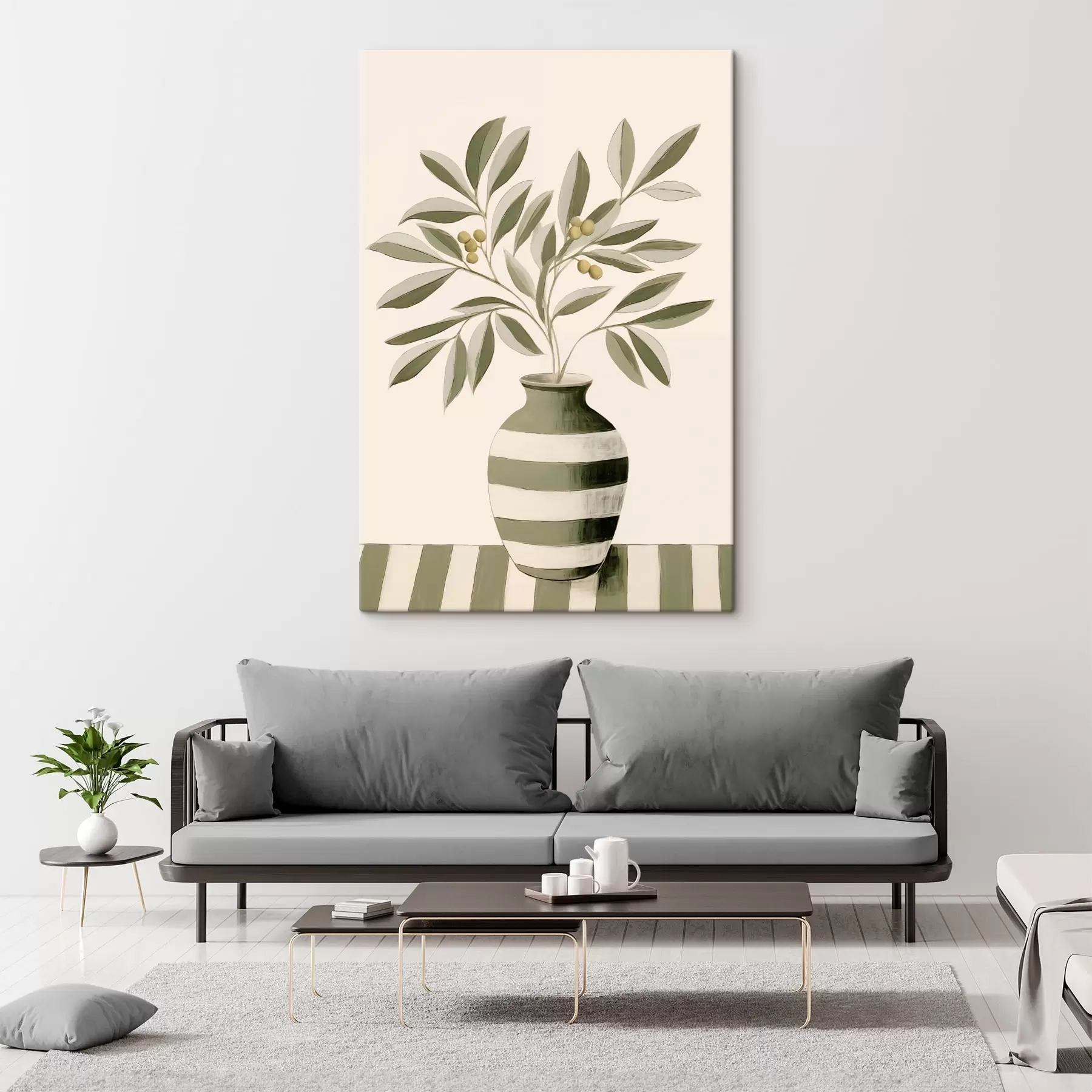 Fototapete Olive in Vase s44573
