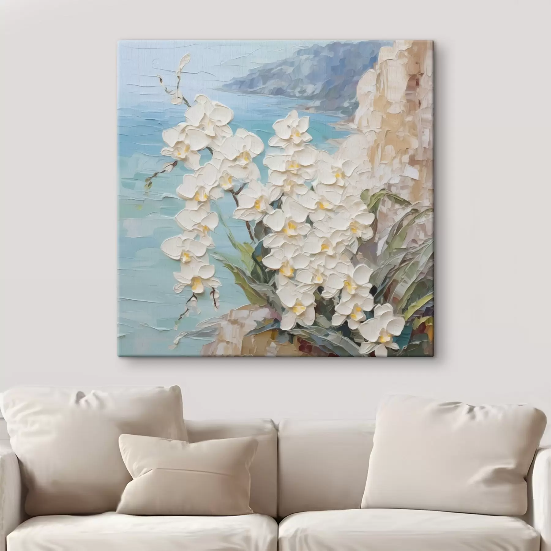 Fototapete Orchideen am Meer s44590