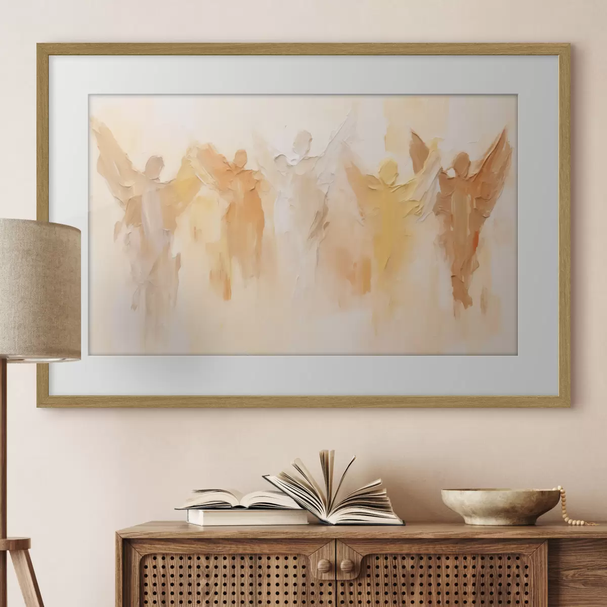 Poster Engel abstrakt f44595